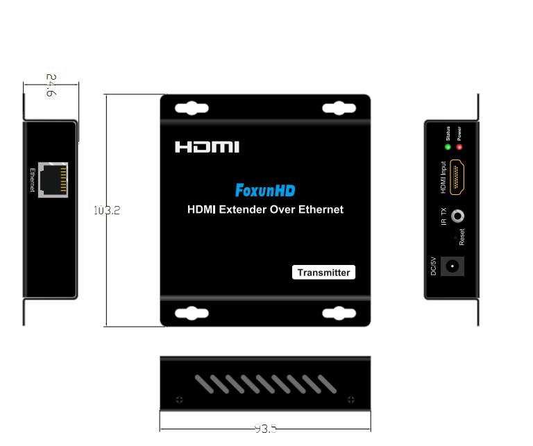 FoxunHD HDMI over IP - Support 1080P/MJPEG