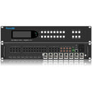 FoxunHD 8x8 HDBaseT Matrix - Support 4K@60HZ 4:4:4/Audio extraction/POC/Downscaler/Control via IR, RS232, IP, PC Tool, Control4 SX-MX12B