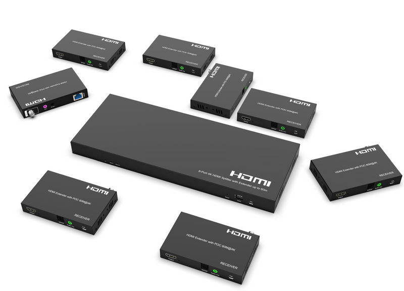 1x8 HDMI Splitter Extender - Up 70m 4K@60HZ 4:4:4 SX-SPE108C