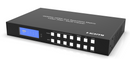 FoxunHD 4x4 HDMI Seamless Matrix  - support 4K@60HZ 4:4:4 &  Videowall & Multiviewer/ Audio Extraction/ HDCP2.2/EDID/Control via panel button, Remote Control, RS232 Control, IP SX-SMX47