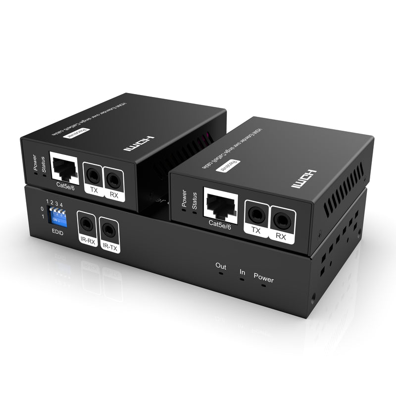 FoxunHD 1x2 HDMI Splitter Extender - Support 50m(164ft) 1080P/Loop Out/IR SX-SPE102