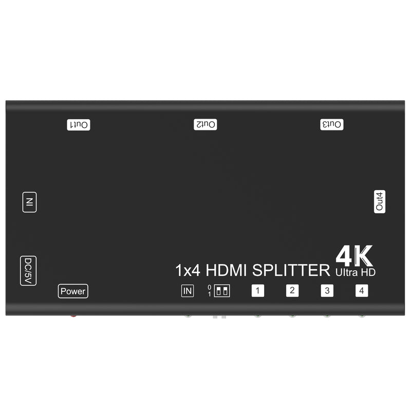 FoxunHD 1x4 HDMI Splitter - Support 4K