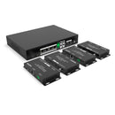 FoxunHD  1x4 HDBaseT Splitter extender - Support  40m(130ft) 4K@60HZ 4:4:4, 70m(230ft) 1080P/Loopout/IR/POC/Downscaler SX-SPH05