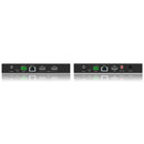 FoxunHD HDBaseT Extender with KVM - Support 100m(330ft)4K@60HZ 4:4:4, 150m(500ft)1080P/Loop out/USB2.0/Bi-directional IR/POC/RS232/ Audio extraction SX-EX55